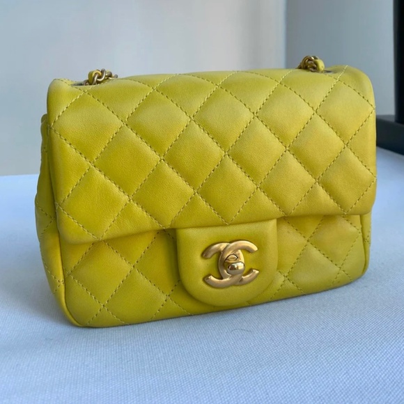 Authentic Chanel CoCo Crush Mini Bag Yellow - Picture 5 of 16